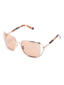 TOM FORD Eyewear Zonnebril met oversized montuur - Bruin