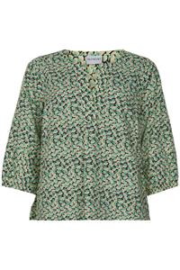 IN FRONT NOLA BLOUSE 14849 615 (Green 615)
