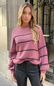Jurkjes Stipjes Trui Emie Dust Roze
