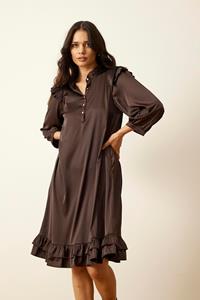 IN FRONT MANDY DRESS 15951 890 (Dark Brown 890)