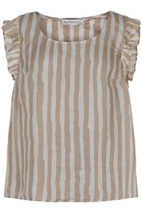 IN FRONT LINO STRIPED TOP 15072 190 (Nature 190)
