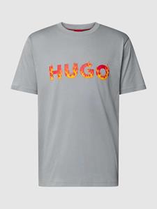 HUGO T-shirt met labelprint, model 'Danda'