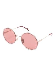 Chloé Eyewear Honoré scallop-frame sunglasses - Rood