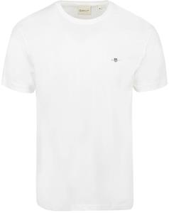 Gant T-shirt REG SHIELD SS T-SHIRT met logoborduursel op borsthoogte
