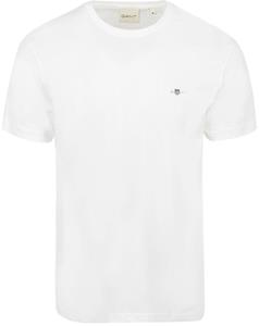 Gant T-shirt REG SHIELD SS T-SHIRT met logoborduursel op borsthoogte