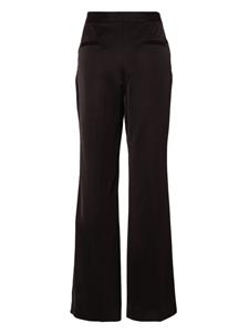 Jil Sander pressed-crease high-waisted trousers - Bruin