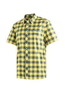 Maier Sports Outdoorhemd "Kasen S/S M", kurzarm Herrenhemd, atmungsaktives Wanderhemd, Karohemd