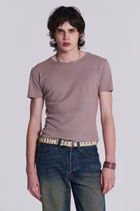 Jaded Man NTRLS Taupe Rib Tee