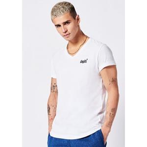 Superdry Shirt met V-hals VINTAGE LOGO EMB VEE