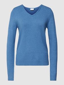Vila V-Ausschnitt-Pullover "VIRIL V-NECK L/S KNIT TOP - NOOS"