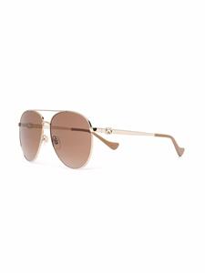 Gucci Eyewear Zonnebril met piloten montuur - Goud
