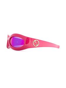 Gucci Eyewear Zonnebril met vierkant montuur - Roze