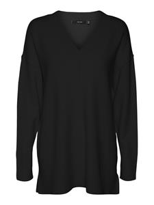 Vero Moda Strickpullover VMGOLD LINK LS LONG V-NECK PULLOVER