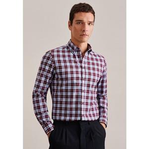 seidensticker Flanellhemd "X-Slim", X-Slim Langarm Button-Down-Kragen Karo