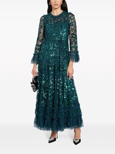 Needle & Thread Celia sequin-embellished gown - Groen