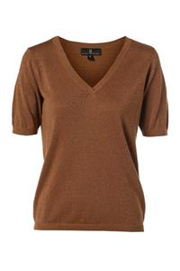 Mart Visser Gaby Lurex Top Bruin