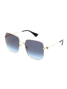 Cartier Eyewear Zonnebril met oversized montuur - Goud