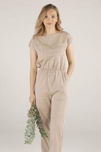 TAWAST Damen vegan Overall Mindful Warrior Haselnuss
