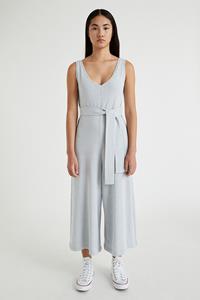 Infinitdenim Damen vegan Jumpsuit Strick Rundstrick Infinit Grau