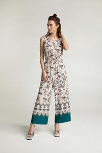 Lovjoi Damen vegan Jumpsuit Staine Tropic Cheetah Hellrosa
