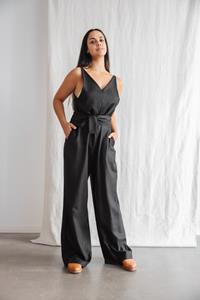Jyoti Fair Works Damen vegan Jumpsuit Parvani Schwarz