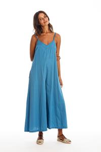 RAVENS VIEW IBIZA Damen vegan Jumpsuit Chiara Maui Blau