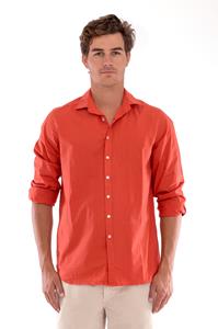 RAVENS VIEW IBIZA Herren vegan Hemd Phoenix Terracotta Orange