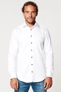 SKOT Herren vegan Hemd Slim Fit Circular White Contrast