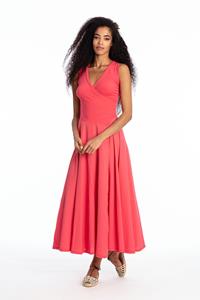 RAVENS VIEW IBIZA Damen vegan Ärmelloses Kleid Veronika Elektrisch Rot