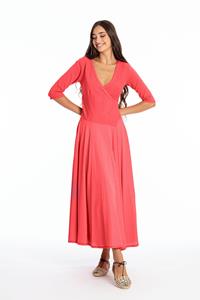 RAVENS VIEW IBIZA Damen vegan Kleid Veronika Elektrisch Rot