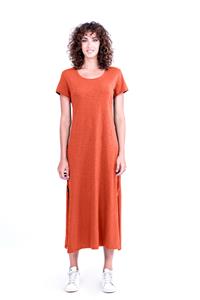 RAVENS VIEW IBIZA Damen vegan Kleid Uma Terracotta Orange