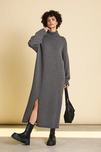 JAN N JUNE JAN 'N JUNE Damen vegan Midikleid Inari Dunkelgrau