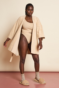 JAN N JUNE JAN 'N JUNE Damen vegan Robe Esja Mandelbraun