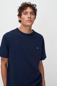 Kuyichi Herren vegan T-Shirt Liam Marineblau