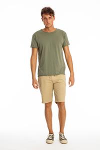 RAVENS VIEW IBIZA Herren vegan T-Shirt Rundhalsausschnitt Wild Khaki Grün