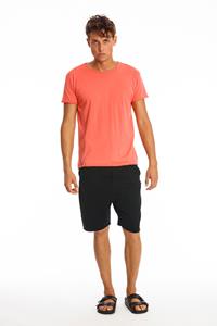 RAVENS VIEW IBIZA Herren vegan T-Shirt Rundhalsausschnitt Koralle Rosa