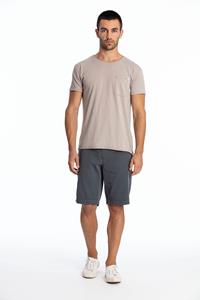 RAVENS VIEW IBIZA Herren vegan T-Shirt Rundhalsausschnitt Wild Pocket Stone Grey