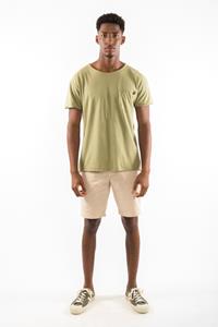 RAVENS VIEW IBIZA Herren vegan T-Shirt Rundhalsausschnitt Wild Pocket Dark Aloe Grün
