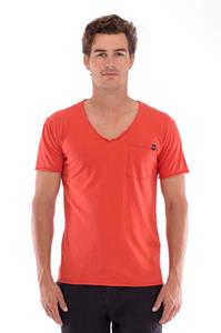 RAVENS VIEW IBIZA Herren vegan T-Shirt V-Ausschnitt Wild Pocket Terracotta