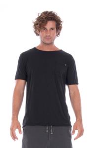 RAVENS VIEW IBIZA Herren vegan T-Shirt Rundhalsausschnitt Wild Pocket Anthrazit Grau