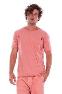 RAVENS VIEW IBIZA Herren vegan T-Shirt Rundhalsausschnitt Wild Pocket Clay Rot