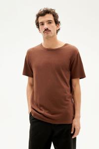 Thinking mu Herren vegan T-Shirt Hanf Dickes Braun