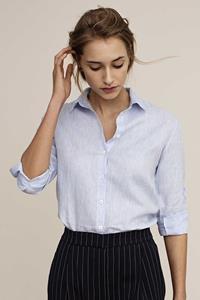 Arber Studio Damen vegan Bluse Elm Hellblau