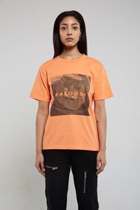 KABOOSH Damen vegan T-Shirt Maske Unisex Hellorange
