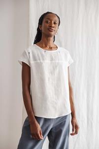 Jyoti Fair Works Damen vegan T-Shirt Shalin Creme