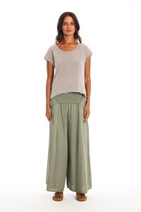 RAVENS VIEW IBIZA Damen vegan T-Shirt Ivy Stone Grey