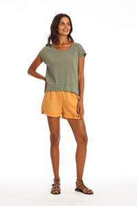 RAVENS VIEW IBIZA Damen vegan T-Shirt Ivy Khaki Grün