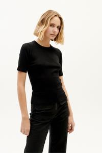 Thinking mu Damen vegan Top Dakota Schwarz