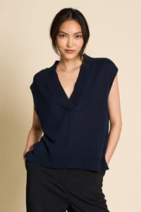 JAN N JUNE JAN 'N JUNE Damen vegan Slipover Hada Dark Denim Blau