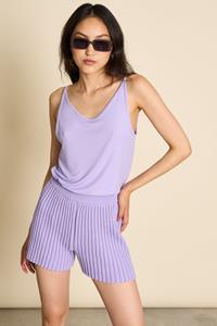 JAN N JUNE JAN 'N JUNE Damen vegan Slip Top Triangle Flow Lavendel Lila